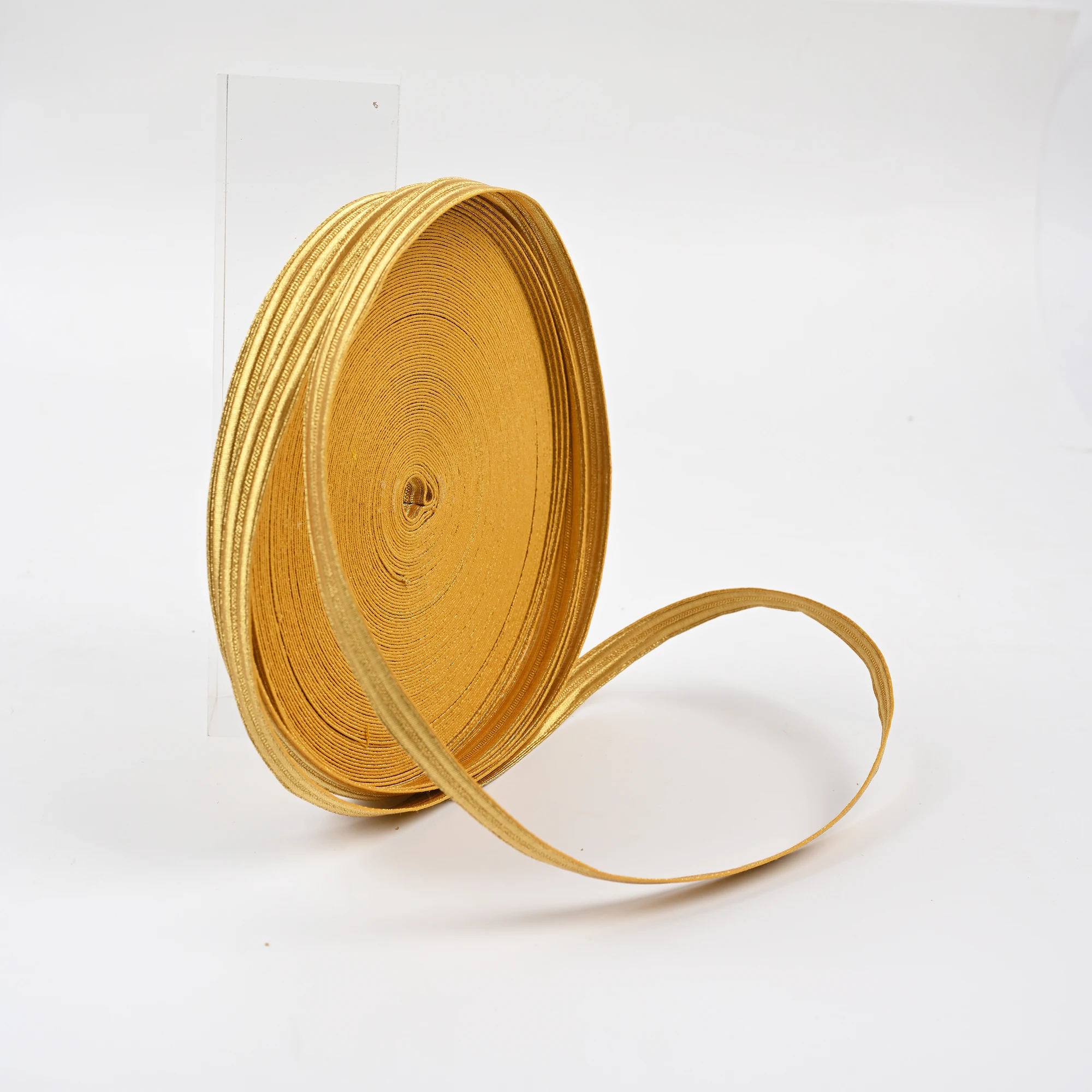 Golden Mylar Braid Ribbon Army Uniform Military Cap Band Epaulet Braid Cuff Trousers Braid Garment Accessories Gift Wrap Trim