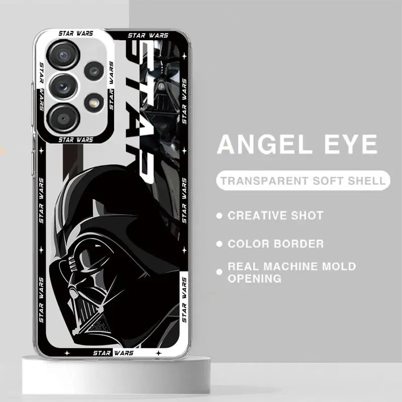 phone case for Samsung Galaxy A32 A22 A15 A34 A52 A54 A31 A25 A72 5G A12 Shockproof TPU Cover funda Starss-Warsa Darth V-vaders