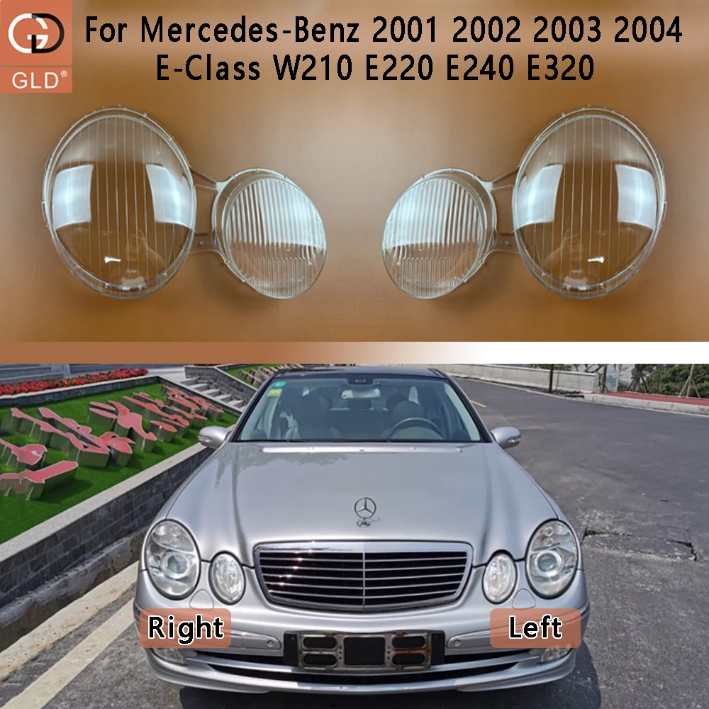 

Для Mercedes-Benz 2001 2002 2003 2004 E-Class W210 E220 E240 E320 Автомобильная крышка объектива передней фары, авто чехол, абажур фары