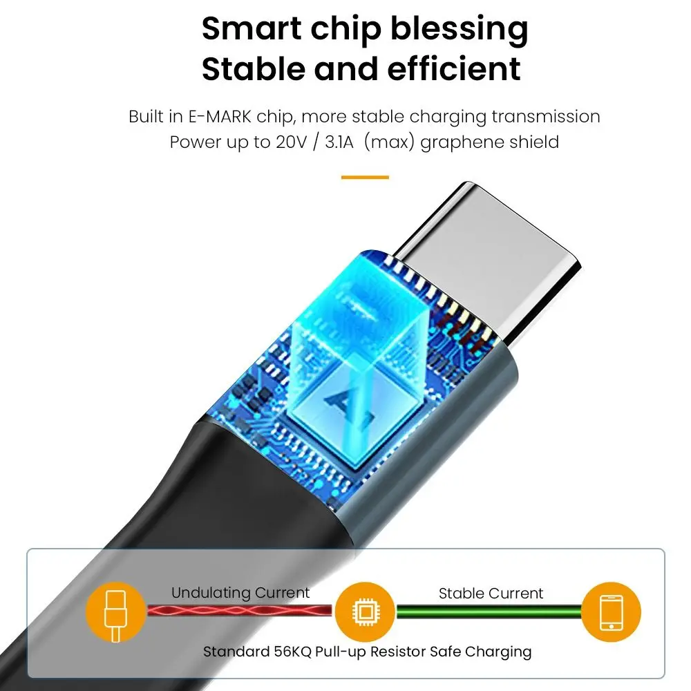 Ultra krótki brelok do kluczy Kabel USB do transmisji danych 3.1A Max Kabel do szybkiego ładowania Micro Type-C do USB A Przewód do ładowania