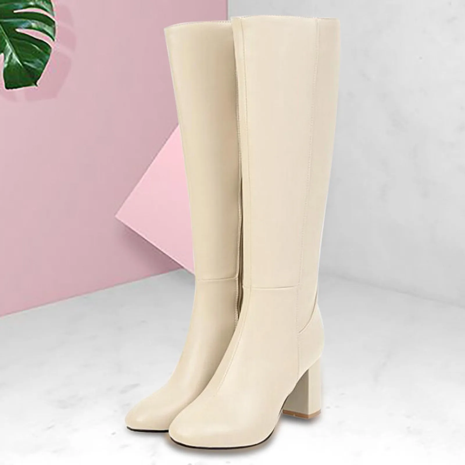 Autumn And Winter Women\'S High Boots Fashion Soft Leather Back Zipper Long Boots Ladies Comfortable Knee High Boots Botas Mujer