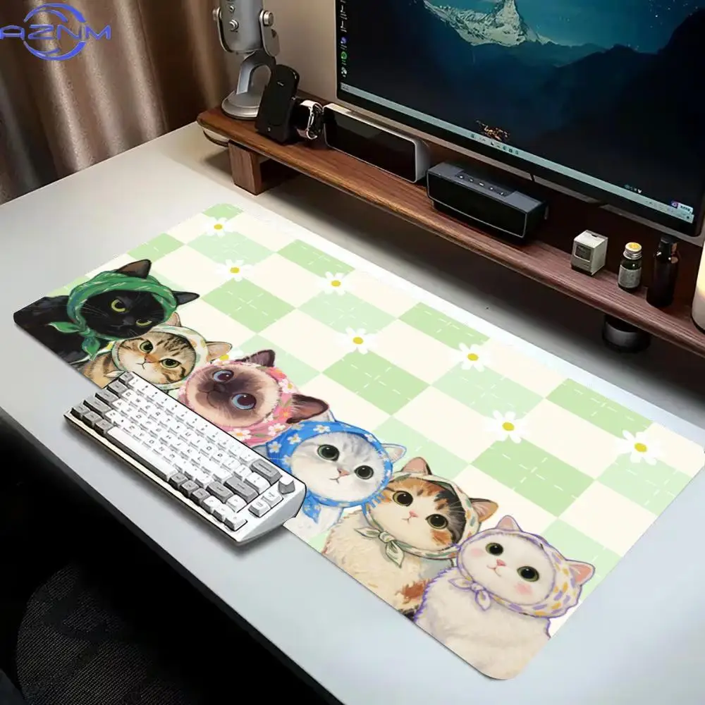 Cat Mousepads Desk Rug Cute Mousepad XXL Large Mouse Mat  Desk Pad Table Carpet Original Mouse Pad High Quality