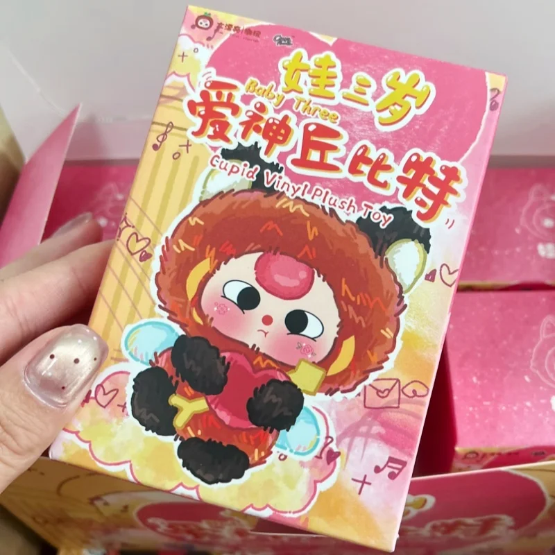 

Оригинальная виниловая коробка для детей, серия «Три Купидона», слепая коробка, коллекционная милая подарочная сумка на день Святого Валентина, украшение