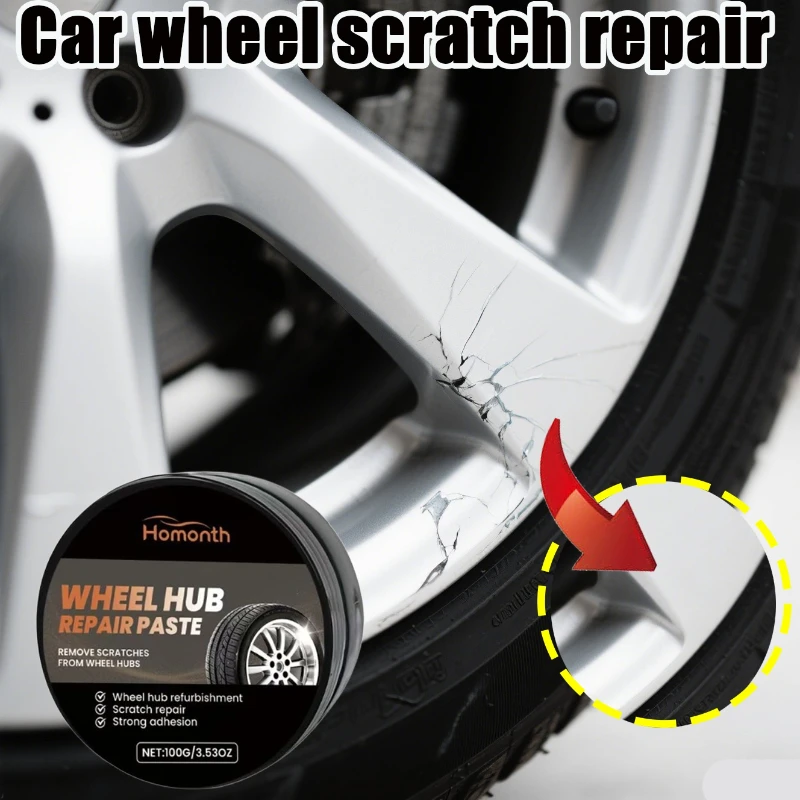 

Ремкомплект ступицы колеса Ремонт царапин ступицы колеса Реставратор деталей и полировальная паста для ухода за автомобильными шинами и ремонт царапин на колесах