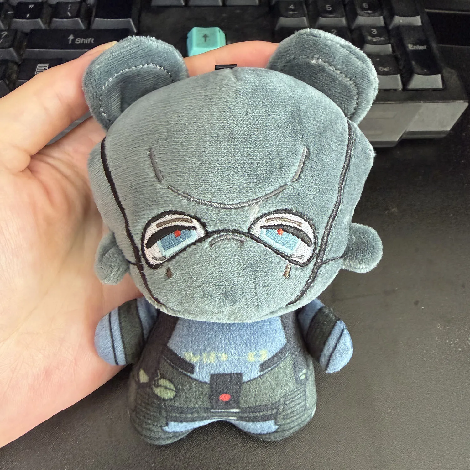 10cm Call of Duty Nikto Plushie Stuffed Doll COD Nikto Bear Cosplay Plush Pandent Keychain Doll Toys Birthday Xmas Gift