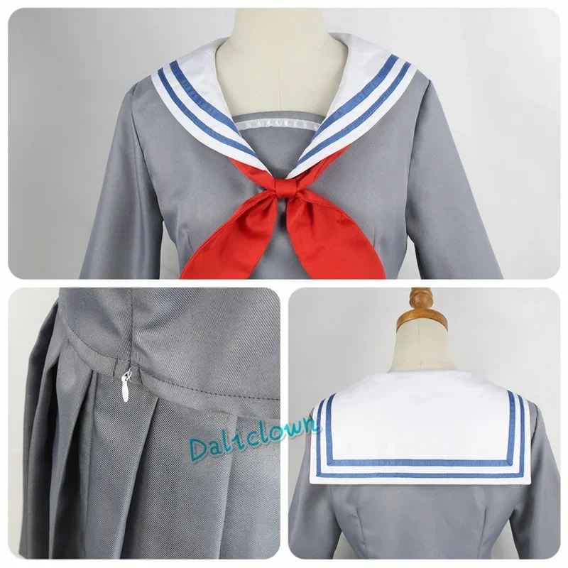 Anime Project Sekai Hazaña de escenario colorida. Disfraz de Akiyama Mizuki, peluca Amia, zapatos para mujer, colegiala, uniforme JK, marinero Dre E