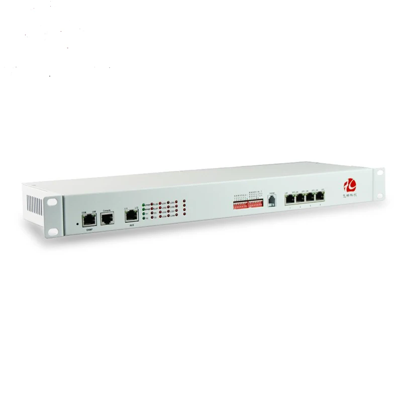 高品質 8 ポート E1 光ファイバーコンバータ 8E1 ギガビットイーサネット PDH マルチプレクサ