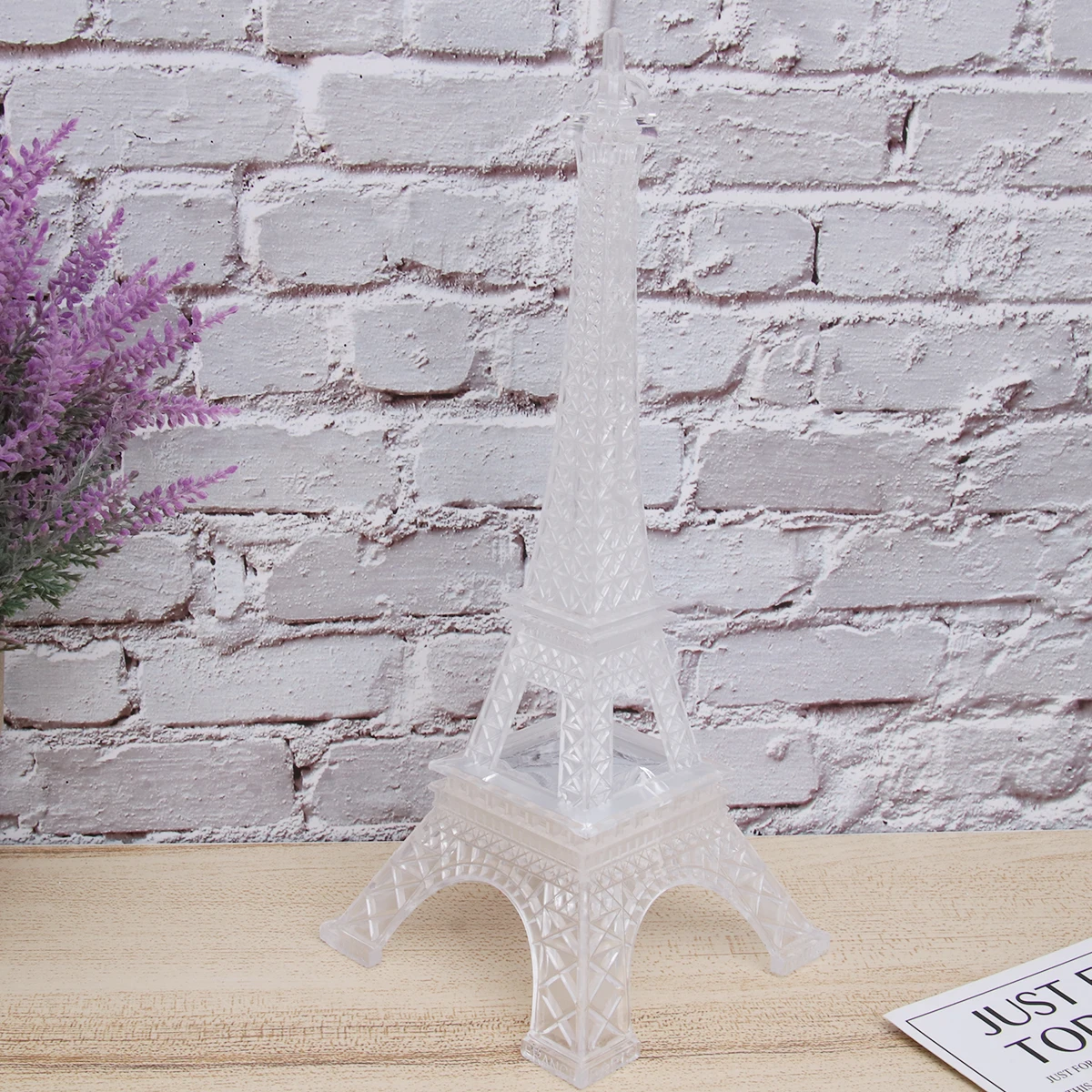 2 Pcs Night Light Tower Eiffel Decor Shape Decoration Miniature Nightlight Torre Desk Decorations