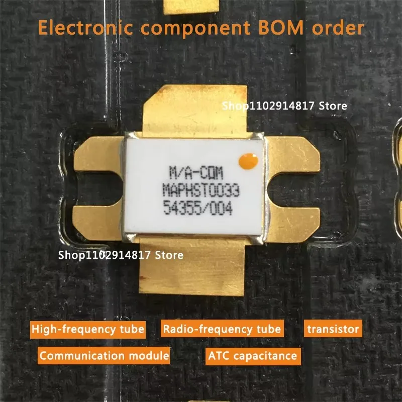 

MAPHST0033 High frequency tube RF amplifier transistor communication module capacitor, quality assurance new and old stock