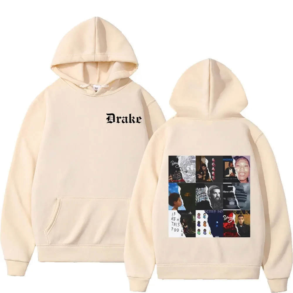 Hot Rapper Drake Album Printed Hoodie High Quality Fashion Oversized Pullovers Street Trend Hip Hop Hooded Sweatshirts Unisex