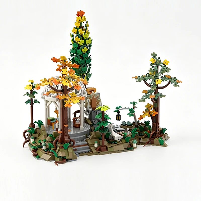 Ring Movie Model MOC Building Bricks Small Functional Kiosk Modular Technology Gifts Holiday Assemble Children Toys Suit