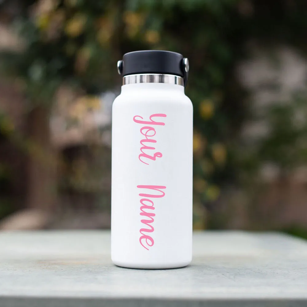 1PC Customizable Name Removable Sticker For Home Decor Personalized Name Vinyl Decal Bottle Decor Self Adhesive Stickers