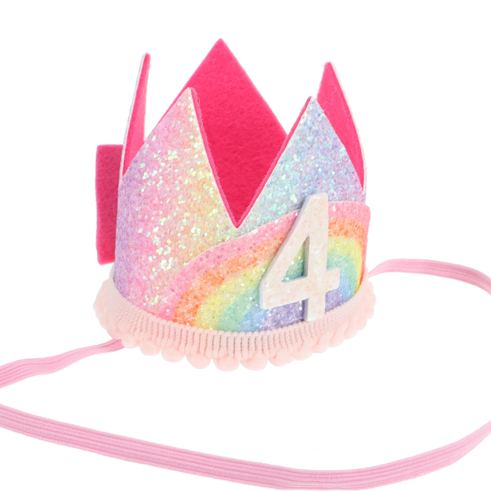 

Party Hat Birthday Crown Hat Fabric Lightweight Durable Baby Shower Photo Prop Toddler Headbands Crown Headdress