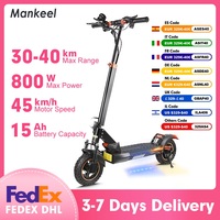 Mankeel MX-14 48V Adult Electric Scooter 800W 15Ah Max Speed 45km/h 10 Inch Off-Road Tires Sport Commuter Folding EScooter