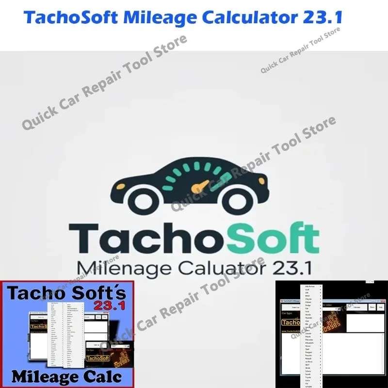 TachoSoft Mileage Calculator 23.1 TachoSoft Mileage Counter Calculation Software V23.1 With License Digital Odometer Calculators