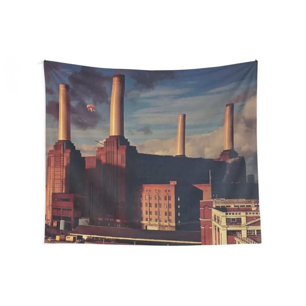 Dark Floyd City Tapestry Bed Room Decoration Room Decorations Aesthetic Tapestry