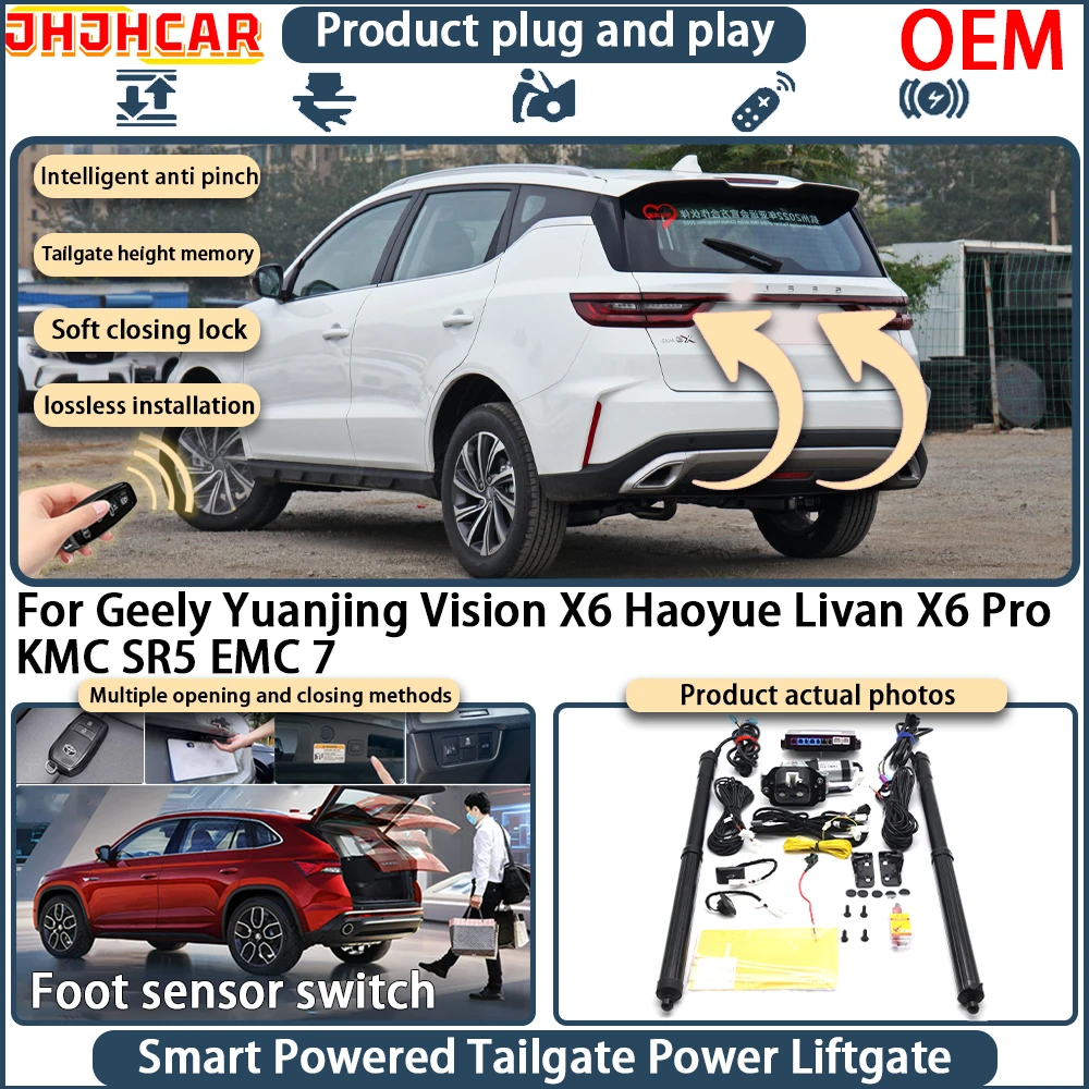 Smart Electric Powered Tailgate For Geely Yuanjing Vision X6 Haoyue Livan X6 Pro KMC SR5 EMC 7Power Liftgate System Key Remote