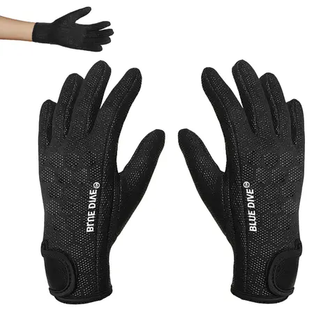 1.5mm Neoprene Diving Gloves Anti Slip Warm Waterproof for Surfing Swimming Snorkeling Paddle Board Winter Sports