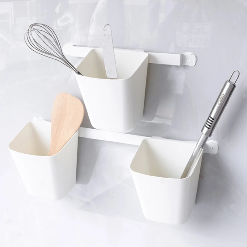 

Mini Portable Hanging Storage Case Bucket Plastic Storage Box Container for Kitchen Tableware Pens Small Plants Sundries