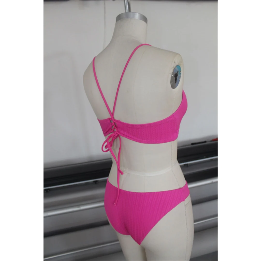 S - XXL 2026 Schnür-Bikini, brasilianischer Stil, Damen-Badeanzug, zweiteiliges Bikini-Set, gepolsterter Badeanzug, Badebekleidung, Schwimmbikini V8242 – Detail 13