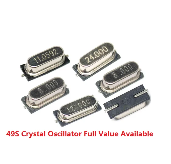 SMD 3.579545/4 6/7.3728/8 10/12/16/18.432/20/22.1184/24/25/26/27/27.12/11.0592/12/13.56/14.7456/M/MHZ مذبذب كريستال سلبي #1