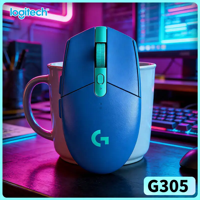 

Беспроводная мышь Logitech G305, сенсор HERO 12000 DPI, 6 программируемых кнопок, 250 часов автономной работы, LIGHTSPEED, совместимость с ПК и Mac
