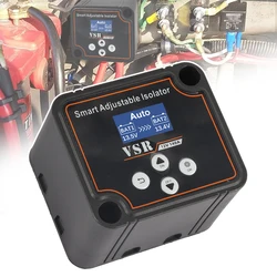 Adjustable Dual Battery Isolator 12V 140Amp Voltage Sensitive Relay Voltage Setting VSR Compatible With RV Marine Car Truck