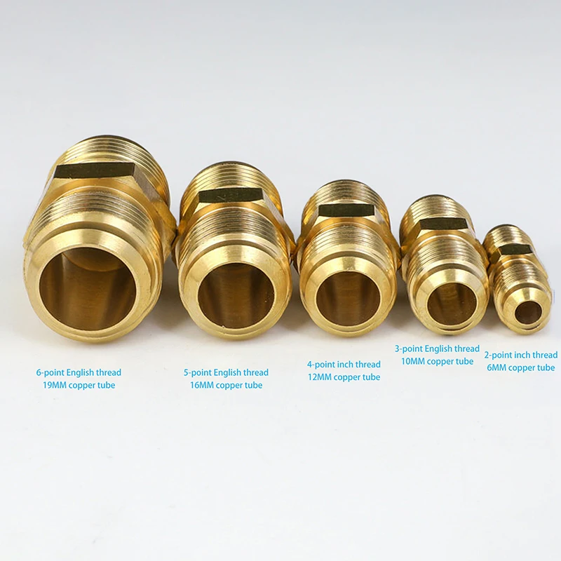 OD 1/4 "5/16" 3/8 "1/2" 5/8 "3/4" 7/8 "مساوي المخفض الحلمة مضيئة أنبوب SAE-معيار تركيب الأنابيب النحاسية موصل مكيف الهواء