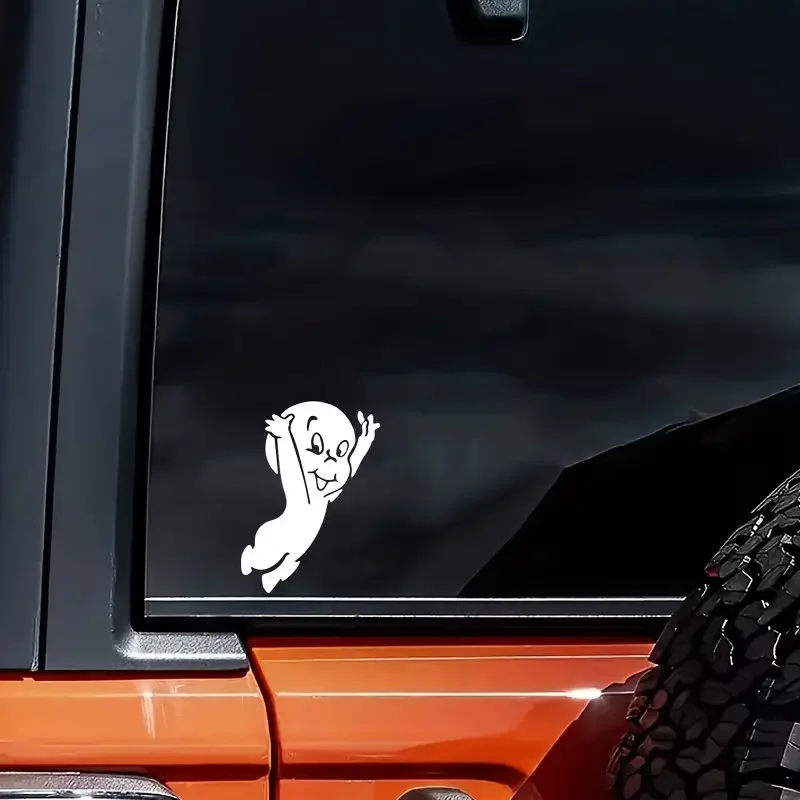 Vinyl Casper Ghost Car Decal – Adhesive Vehicle Bumper Sticker, JDM Drift Style, Weather-Resistant Decoration for Cars, Trucks, view 3