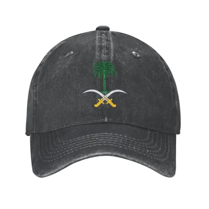 Punk Unisex Cotton Emblem Of Saudi Arabia Baseball Cap Adult Adjustable Dad Hat Women Men Sun Protection