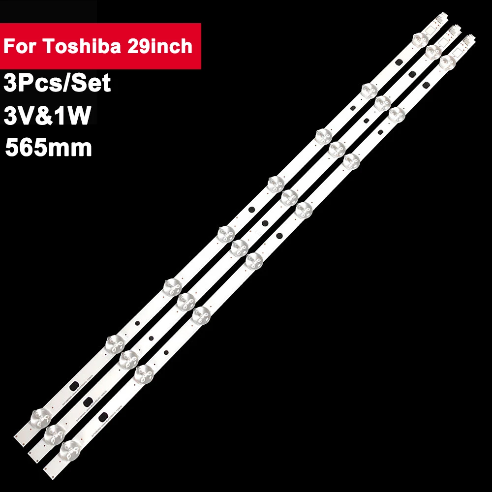 

565mm 3V1W 3Pcs tv backlight led parts for Toshiba 29inch 9P1300VT 29PB202T 29L2300 29L2333 29L4353 29L4363 29L2300DG 29L2333D