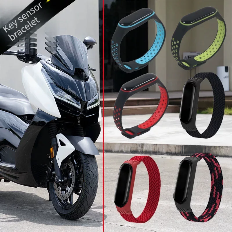 Motorcycle Smart Key Wristband Protective Cover For ZONTES 150D 150M, Induction Remote Key Bracelet Silicone Protector, Keyless