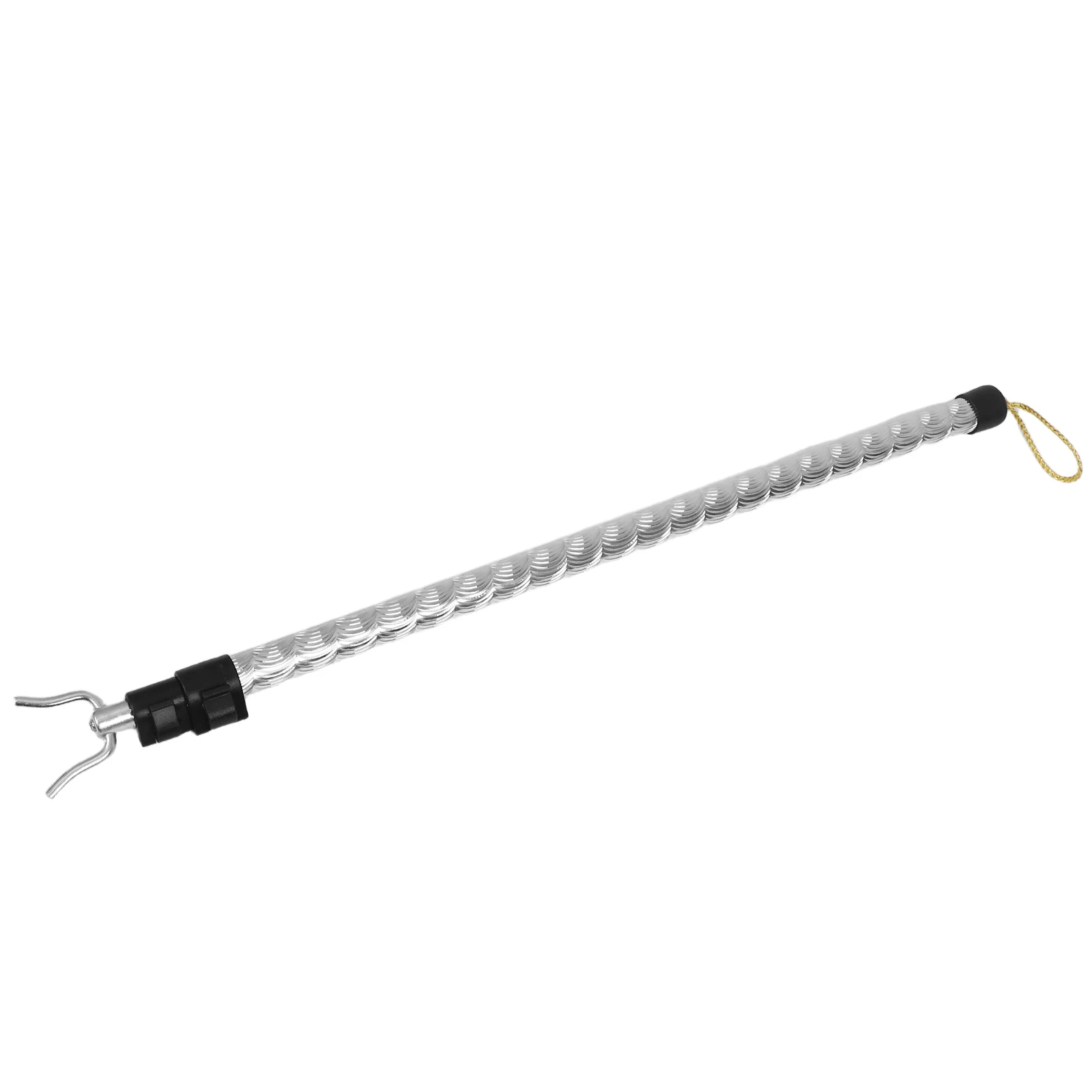 

Telescopic Clothes Rail Aluminum Alloy Retractable Clothesline Fork Balcony Drying Home Laundry Silver Pattern Strong Bearing