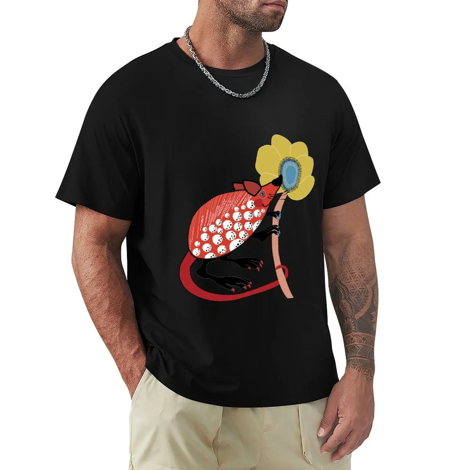 

Red Mouse T-Shirt Minimalist Graphic Tee Shirt