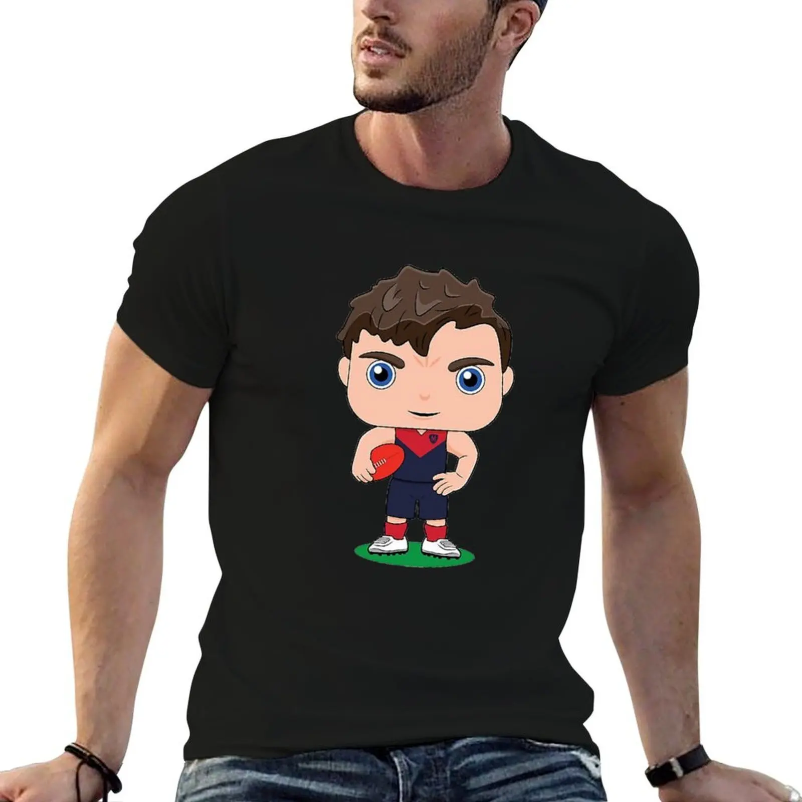 

Cute Melbourne Demons Mascot T-Shirt man t shirt cotton t shirts for man pack cotton men t shirt cotton 100% T-shirt