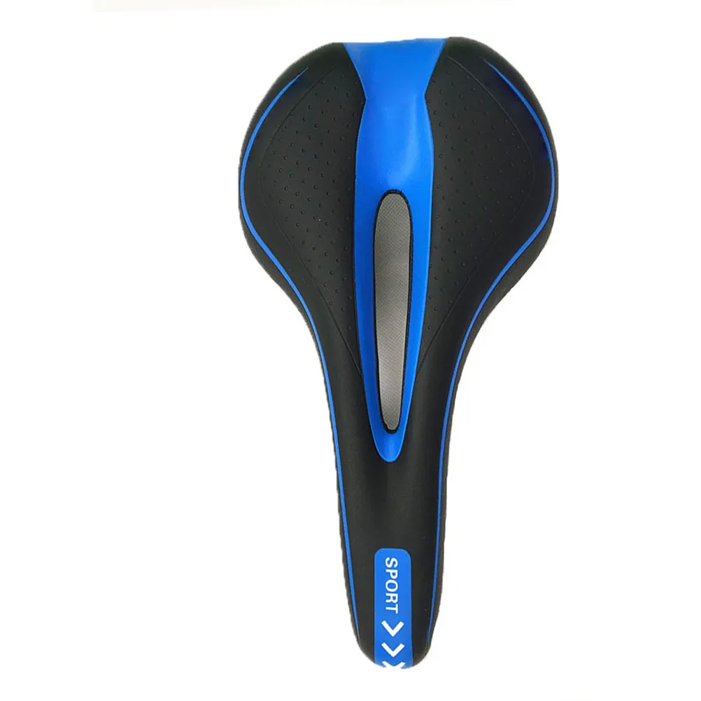 

1Pcs Bike Saddle Comfortable Shockproof Mountain Bike Seat Cushion Lightweight Road Cycling Blue Cycling Seat