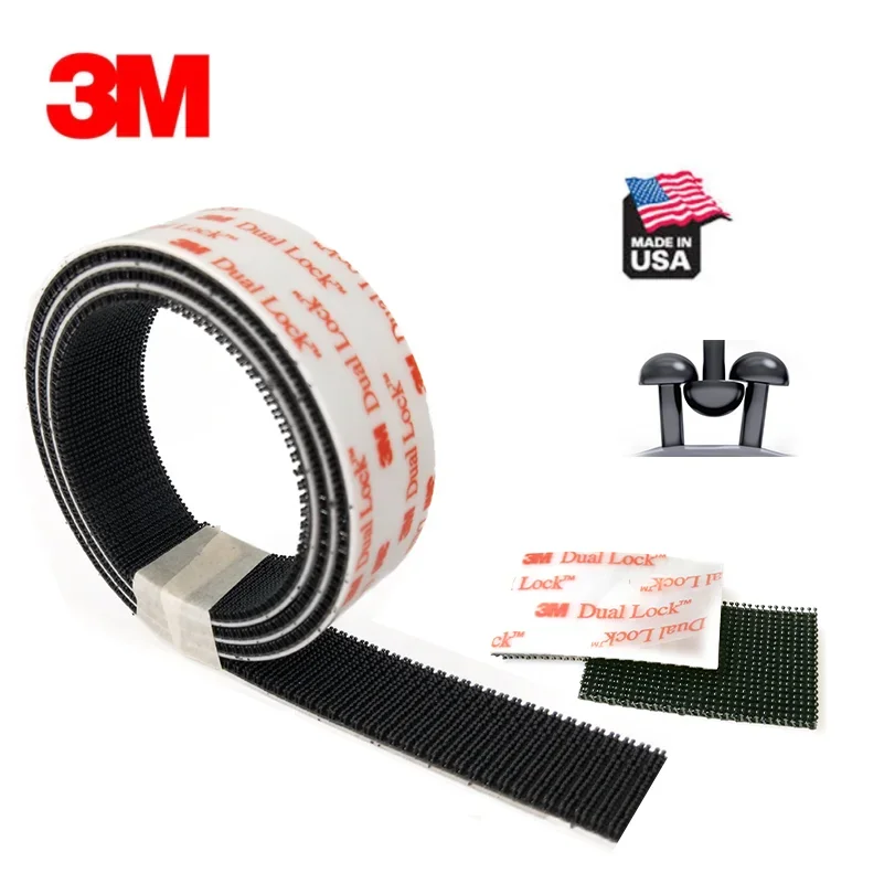 3M Dual Lock 3M Tape Sj3550cf Sj3560cf Paddestoel Hersluitbaar Bevestigingsmiddel 3M Hersluitbare Bevestigingsmiddelen Tape Plakband Zwart