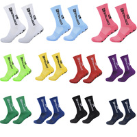 FS Football Socks New Style Round Silicone Suction Cup Grip Anti Slip Soccer Socks Sports Men Women Baseball Rugby Socks