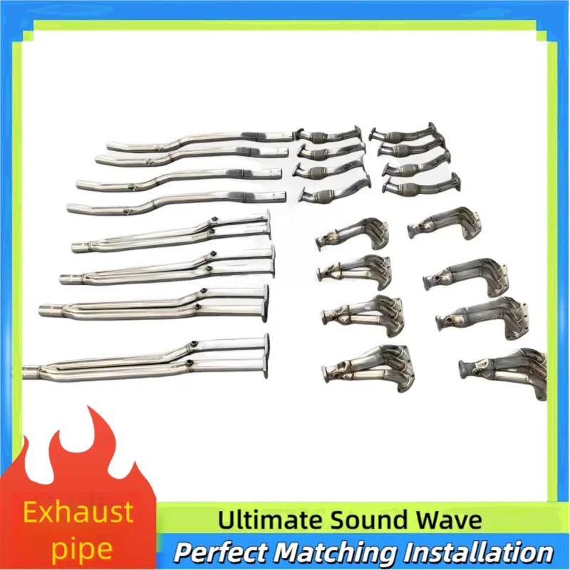 

Exhaust Manifold Head Front Pipe for Volkswagen Golf R36 R32 Magotan 3.6 3.0 3.2 2008-2011 Stainless Racing Performance Upgrade