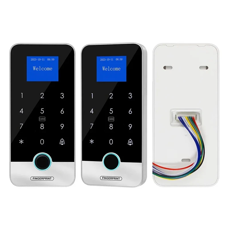 TTKK-Smart Fingerprint RFID Controle de Acesso Teclado, Bluetooth, Tuya APP, Toque, IP65 Impermeável, Abridor de Porta, 13.56Mhz