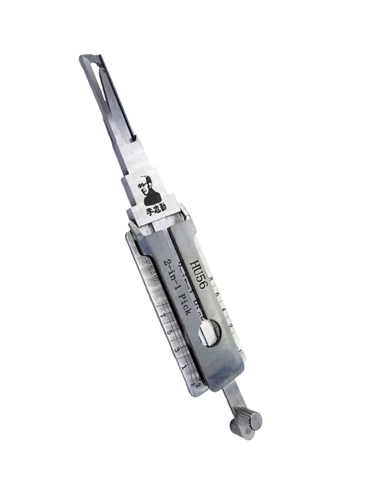 Original Lishi HU56 2-in-1 Schlossöffner-Decoder für Zündung und Autotüröffnung für ältere Jaguar- und Volvo-Modelle, vertikales Fräsen – Detail 6