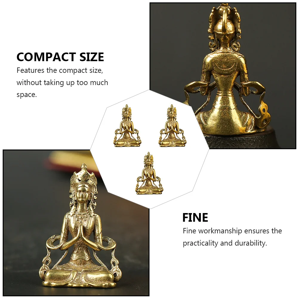 3 قطعة قلادة بوديساتفا الإبداعية النحاس شنقا ديكور فريد بوذا زخرفة للمنزل الجدار الديكور نعمة سحر #1