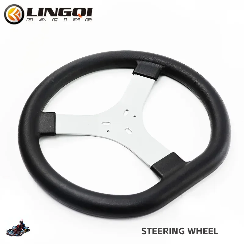 

LYNNCHI Мотоцикл 320 мм 12,5 дюймов Черный руль из пенополиуретана D-образная планка для 150cc Go Karting ATV Off Road Аксессуары
