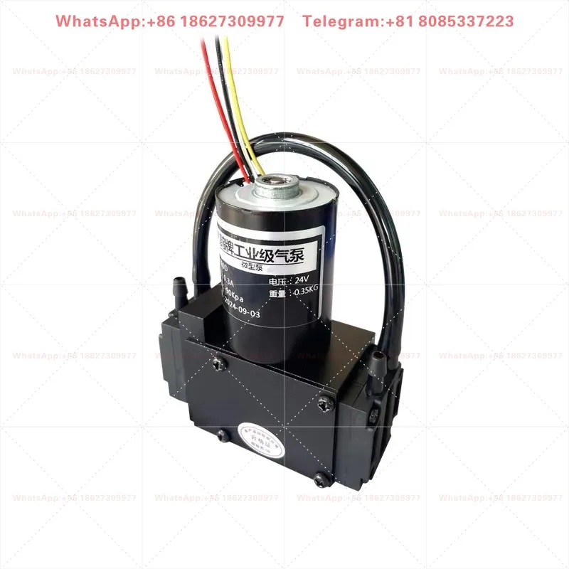 DC Dual Head Brushless Diaphragm Micro Vacuum Pump Gas Sampling Negative Pressure Pump