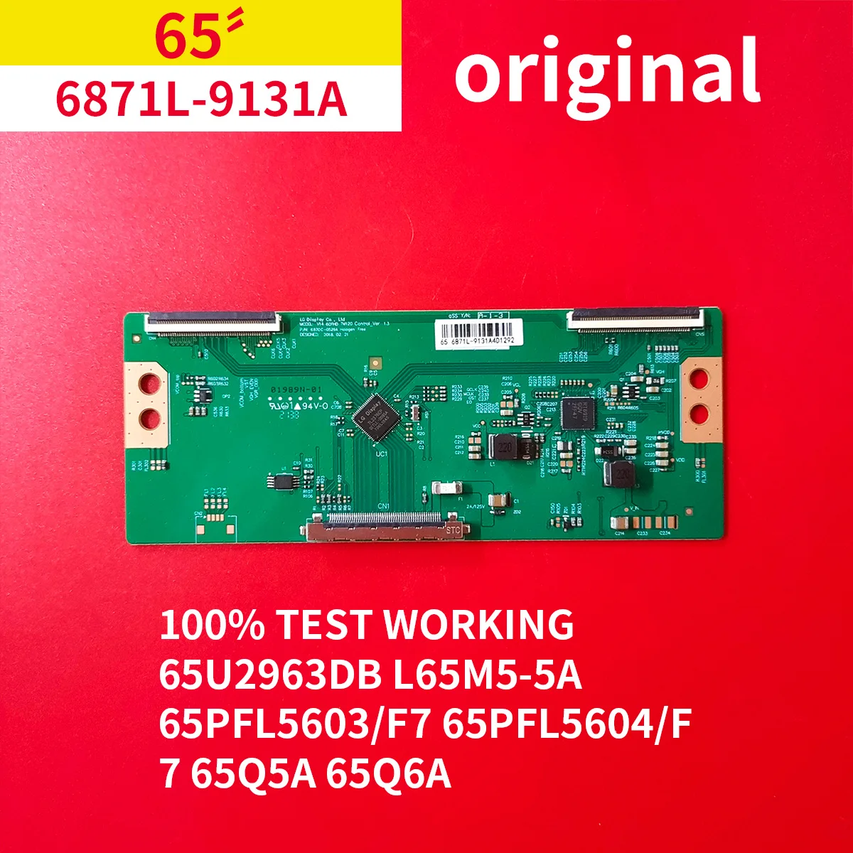 100% Original Test Work 6871L-9131A Logic Board for 65U2963DB L65M5-5A 65PFL5603/F7 65PFL5604/F7 6871L-5655B 5656A 6870C-0769A