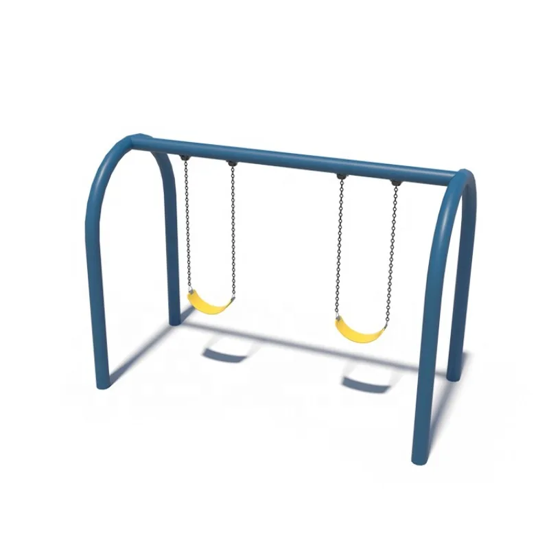 Commercial Metal Swing Set Playground Outdoor Children's Playground Outdoor Swing Two Seats