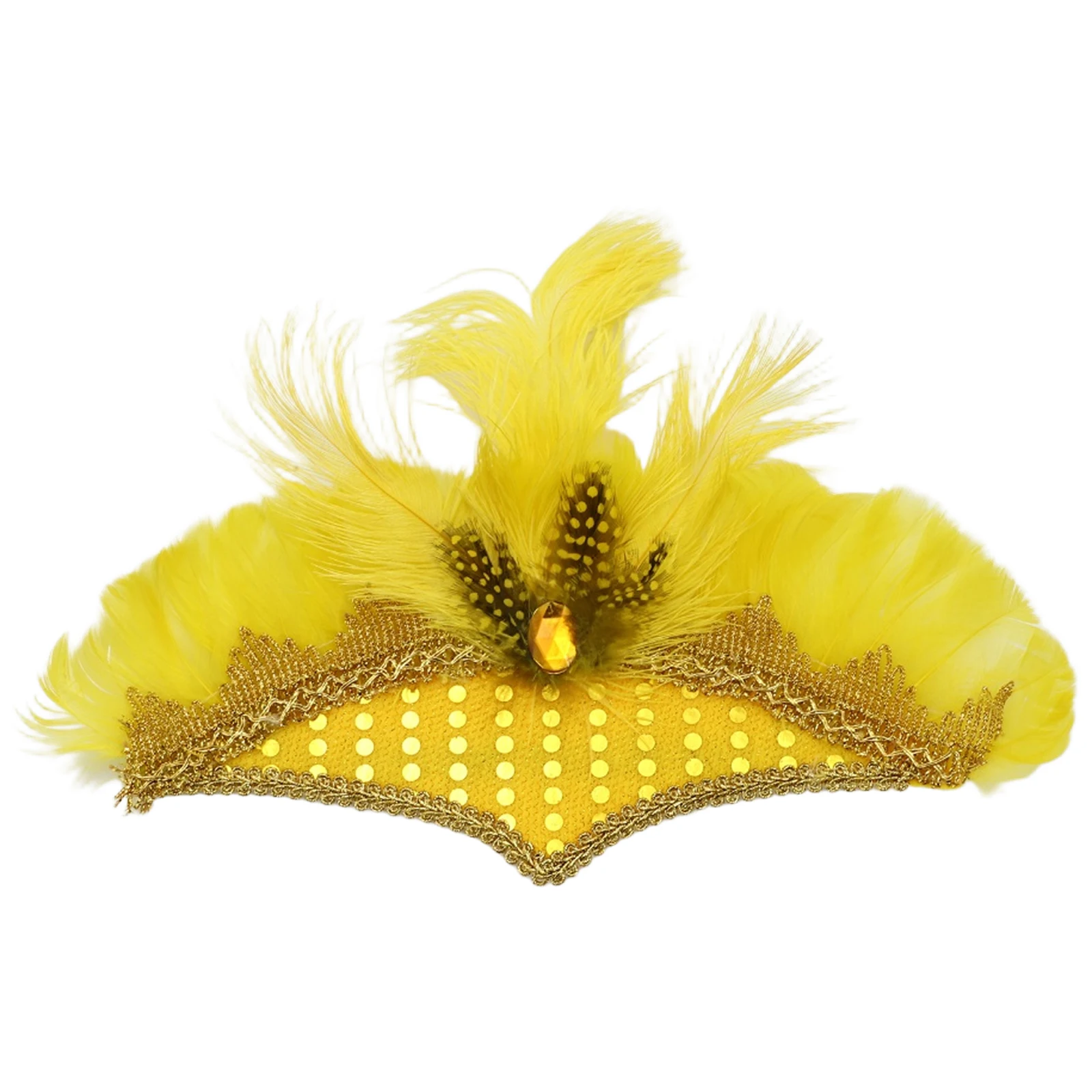 Adults Crystal Clear Strap Angel Wings Realistic Feather Gradient Metallic Headwear Gala Party Cosplay Themed Event Accessory