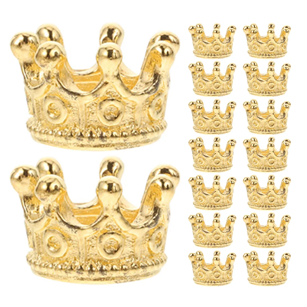 120 Pcs Vintage Jewelry Crown Supplies Alloy Charms DIY Accessories Decorative Pendants Unique