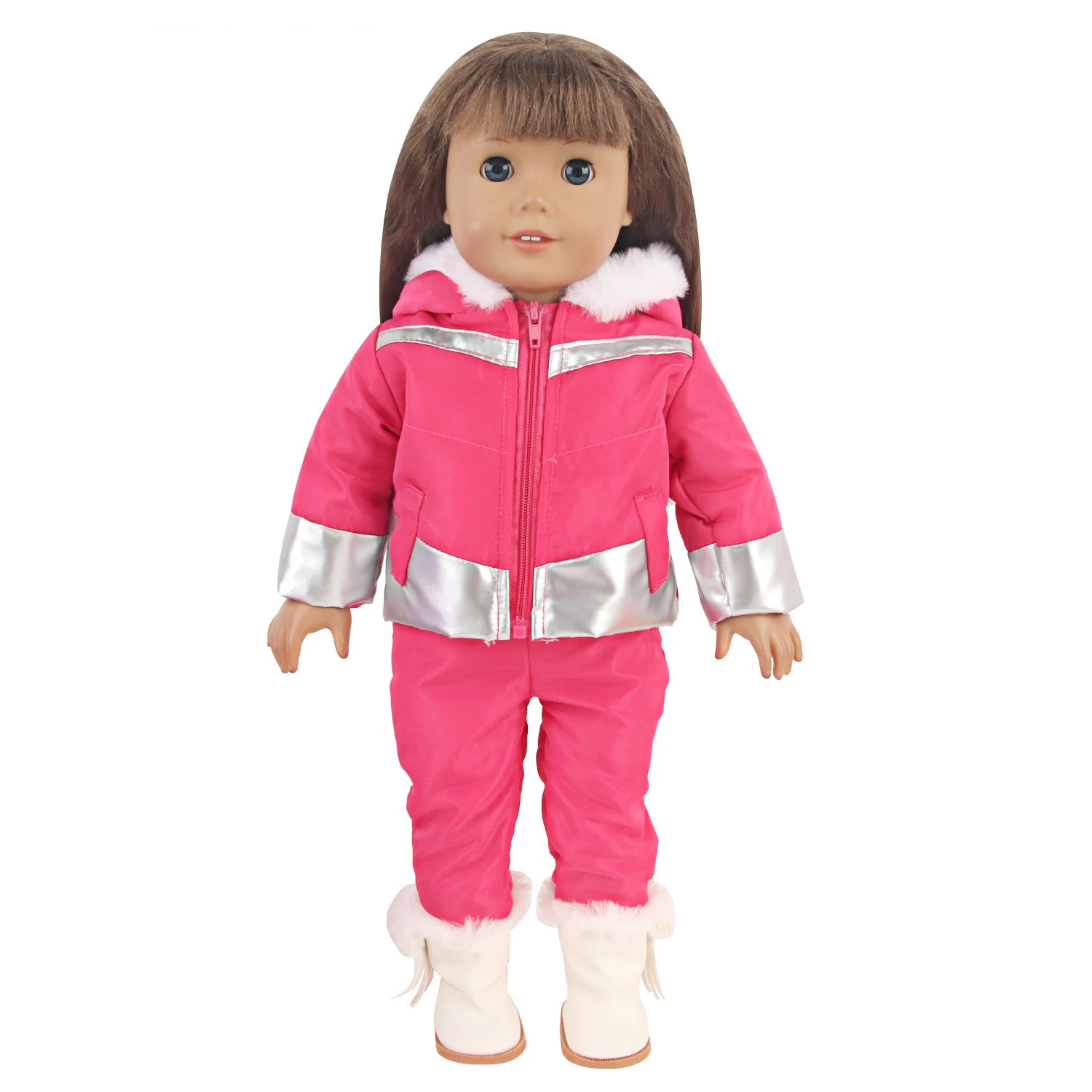 Doll Accessory 18inch American Girl Doll Winter Clothes Cotton Coat Down Jacket Set Our Generation Girls