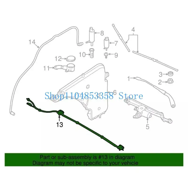 

652F Wiper Washer Jet Front Windshield Washer Nozzle Jet for F82 F83